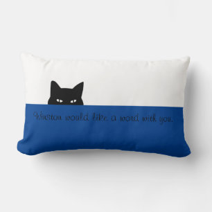 Almofada Lombar Travesseira Sneaky Cat