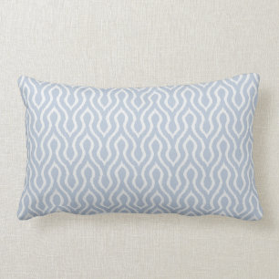 Almofada Lombar Travesseiro azul cinzento chique moderno do ikat