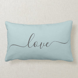 Almofada Lombar Travesseiro Azul do Amor Romântico