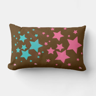 Almofada Lombar Travesseiro Colorida de Estrelas
