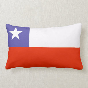 Almofada Lombar Travesseiro com a bandeira do Chile
