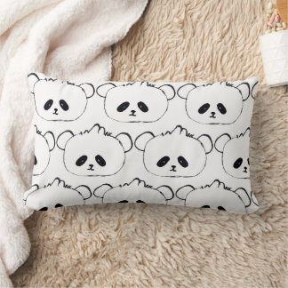 Almofada Lombar Travesseiro confortável de panda fofo, travesseiro