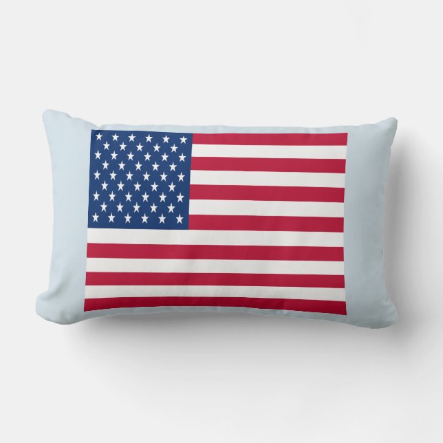 Almofada Lombar Travesseiro da Bandeira Americana (Frente)