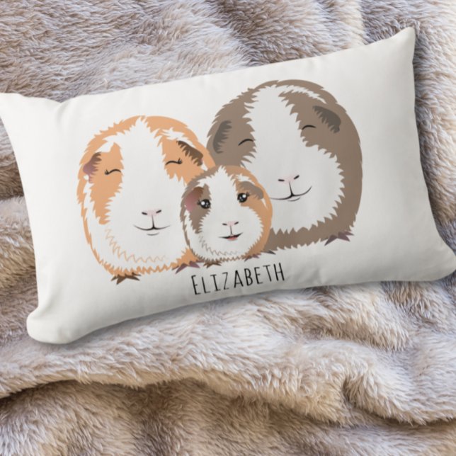 Almofada Lombar Travesseiro da família de porcos da Guiné (Criador carregado)