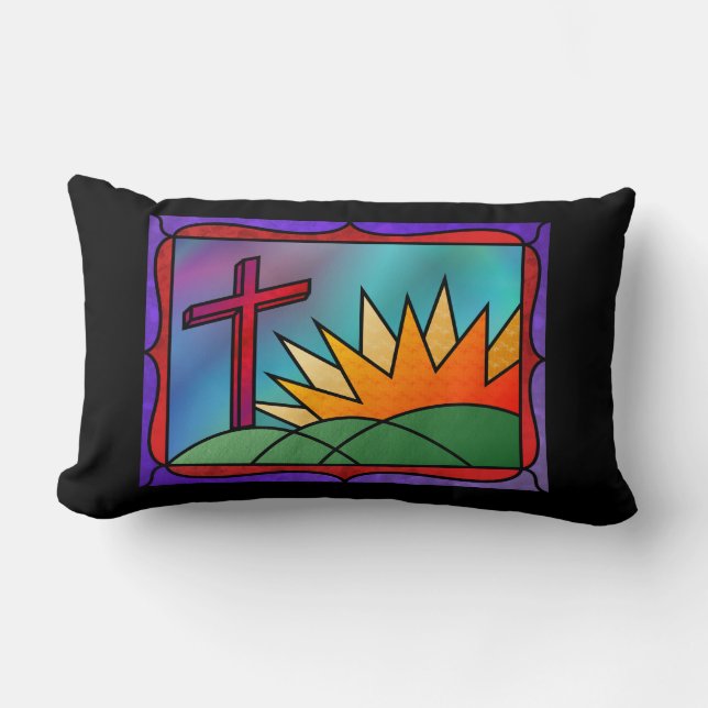 Almofada Lombar Travesseiro da Manhã de Páscoa (Frente)