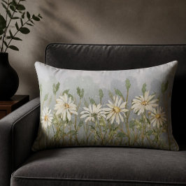 Almofada Lombar Travesseiro Daisies
