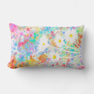 Almofada Lombar Travesseiro Daisy Splatter