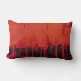 ALMOFADA LOMBAR TRAVESSEIRO DE ALGODÃO "ÁRVORES VERMELHAS"