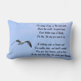 Almofada Lombar Travesseiro de Aniversário com Desejos Poéticos