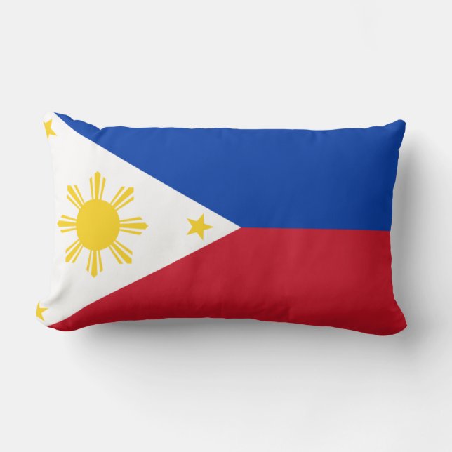Almofada Lombar Travesseiro de bandeira filipino (Frente)