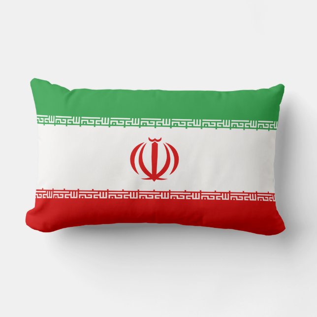 Almofada Lombar Travesseiro de bandeira iraniano (persa) (Frente)
