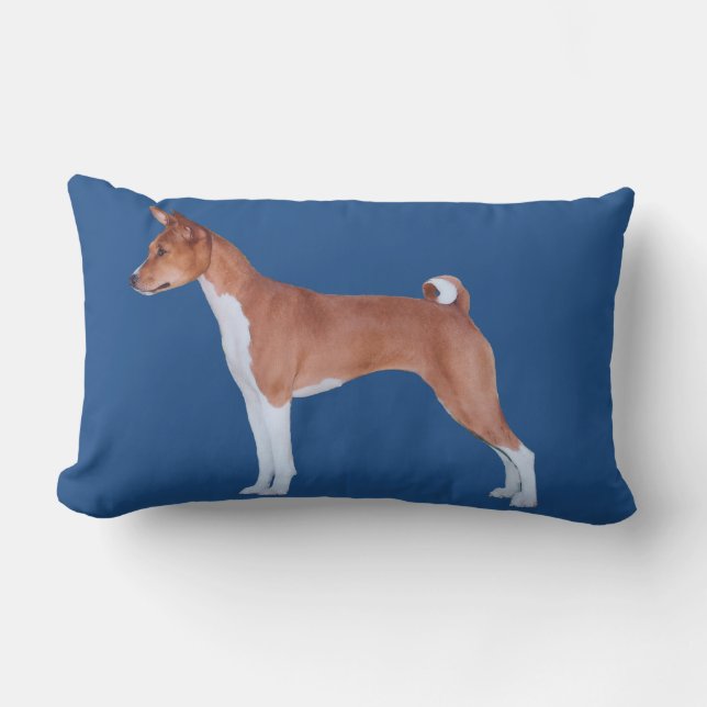 Almofada Lombar Travesseiro de Basenji (Frente)