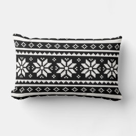 Almofada Lombar Travesseiro de doce de Natal branco e preto