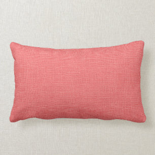 Almofada Lombar Travesseiro de Ênfase de Burlap Faux Coral Russo