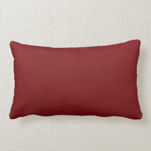 Almofada Lombar Travesseiro de Ênfase Russo Vermelho Faux Burlap