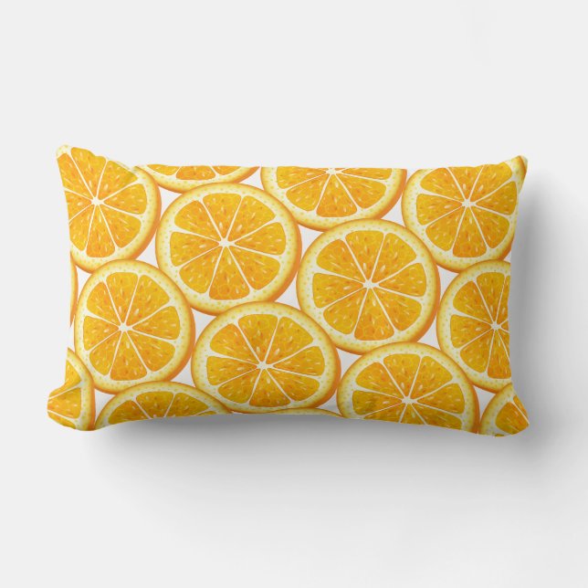 Almofada Lombar Travesseiro de Fatias de Laranja (Frente)