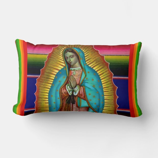 Almofada Lombar Travesseiro de Guadalupe - Almohada Virgen de Guad (Frente)