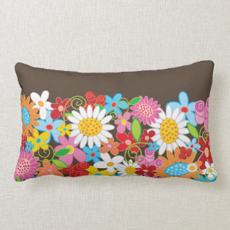 Almofada Lombar Travesseiro de Jardim das Flores Coloridas Whimsic