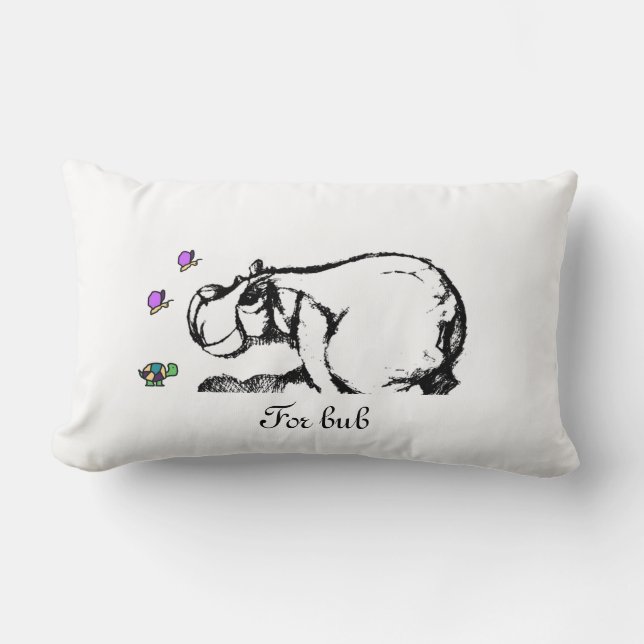 Almofada Lombar Travesseiro de maternidade Hippo (Frente)