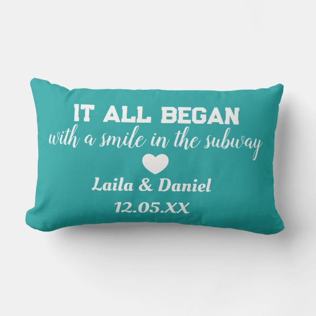 Almofada Lombar Travesseiro de Metrô Personalizado da História de  (Frente)