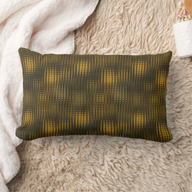 Almofada Lombar Travesseiro de mosaico ouro (Cobertor)