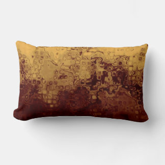 Almofada Lombar Travesseiro de Padrão de Grunge Dourado avermelhad