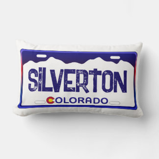 Almofada Lombar Travesseiro de placa azul do Silverton Colorado