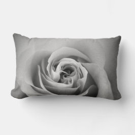 Almofada Lombar Travesseiro de Rosa Preto e Branco