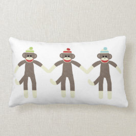 Almofada Lombar Travesseiro de três macacos da peúga do menino