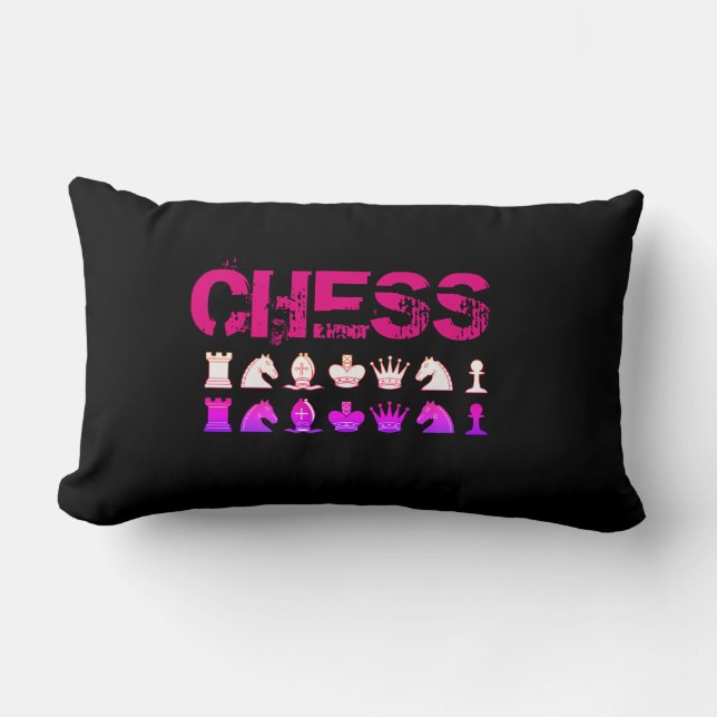 Almofada Lombar travesseiro de xadrez (Frente)