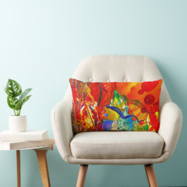 Almofada Lombar Travesseiro decorativo Artístico de Apresentação d