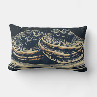 Almofada Lombar Travesseiro decorativo Blueberry Pancakes