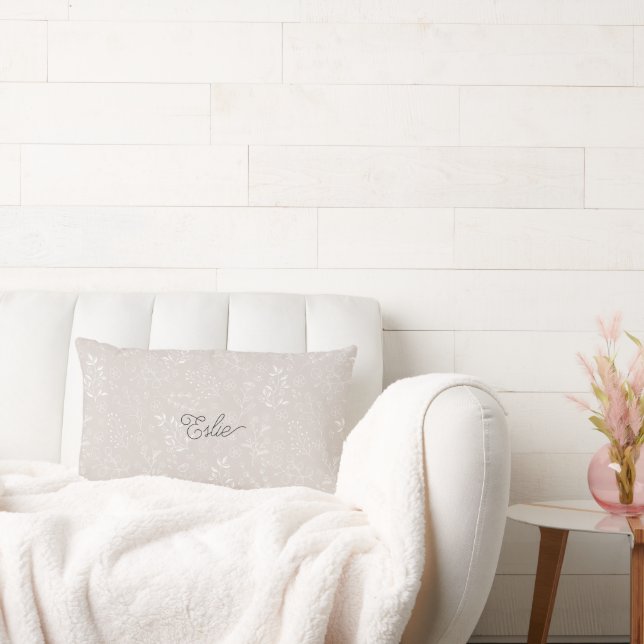 Almofada Lombar Travesseiro decorativo Botânico Personalizado (Sofá)