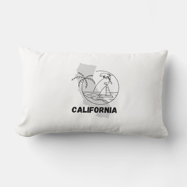 Almofada Lombar Travesseiro decorativo california (Frente)