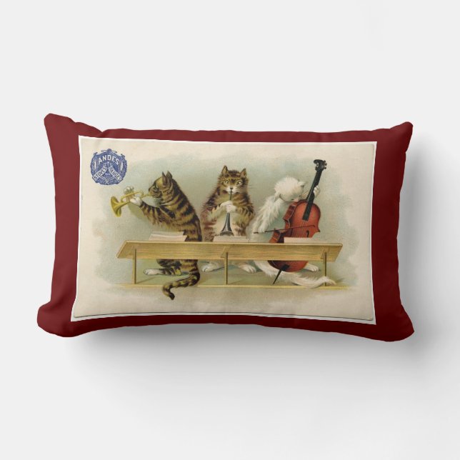 Almofada Lombar travesseiro decorativo "Cat & The Fiddle" (Frente)