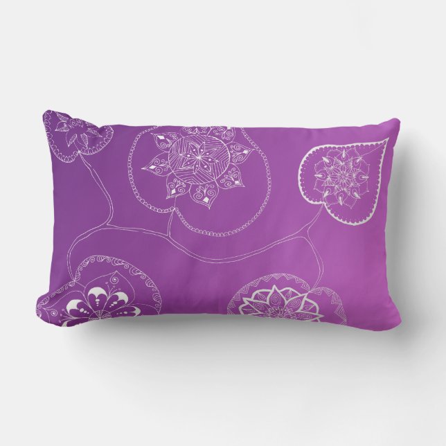 Almofada Lombar Travesseiro decorativo Chakra da Coroa (Frente)