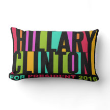 Travesseiro decorativo Colorida Hillary Clinton 20