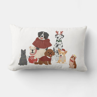 Almofada Lombar Travesseiro decorativo da Família de Cães e Gatos