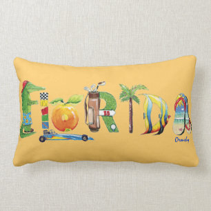Almofada Lombar Travesseiro decorativo da Flórida