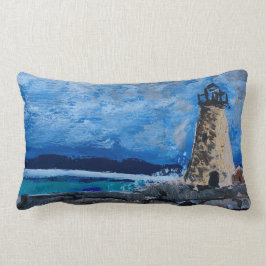 Almofada Lombar Travesseiro decorativo da pintura do farol