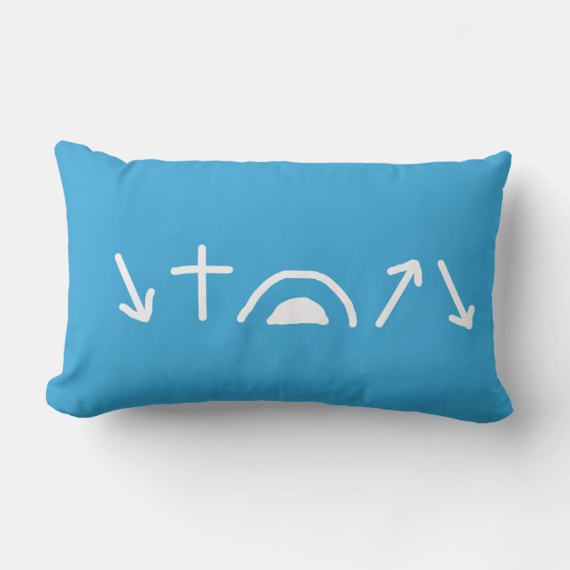 Almofada Lombar Travesseiro decorativo das setas do Evangelho (Frente)