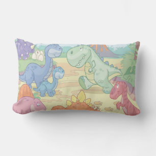 Almofada Lombar Travesseiro decorativo De Algodão/Dinossauros De C