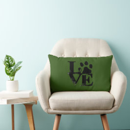 Almofada Lombar Travesseiro decorativo de Cachorro Pawprint
