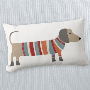 Almofada Lombar Travesseiro decorativo de cães de salsicha