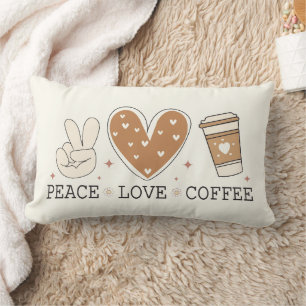 Almofada Lombar Travesseiro decorativo de Café de Paz