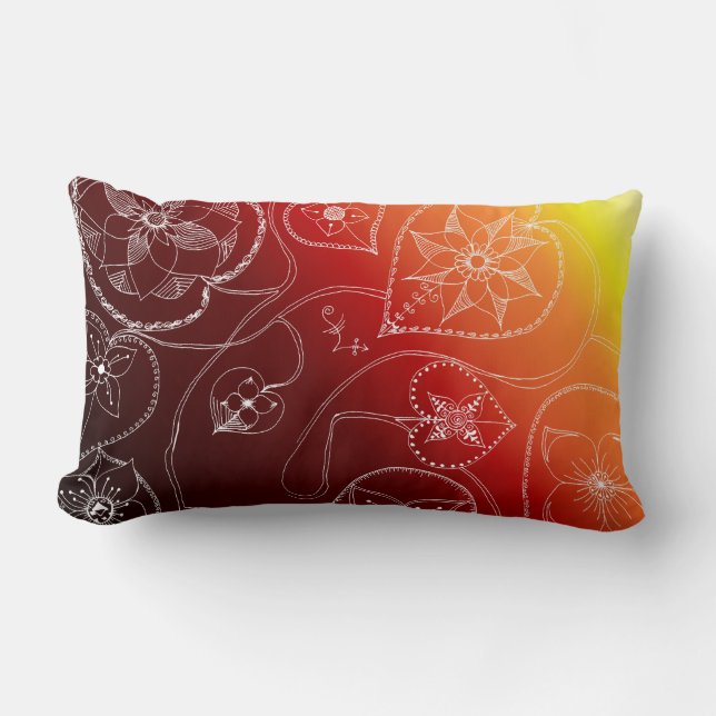 Almofada Lombar Travesseiro decorativo de chakra raiz (Frente)