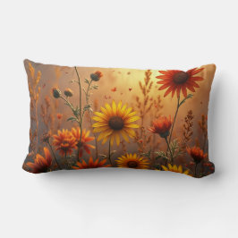 Almofada Lombar Travesseiro decorativo de Flores de Cobra