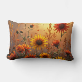 Almofada Lombar Travesseiro decorativo de Flores de Cobra