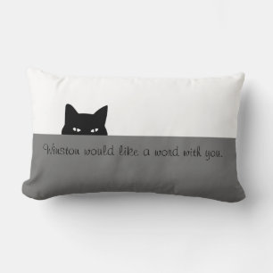Almofada Lombar Travesseiro decorativo de Gato Sneaky