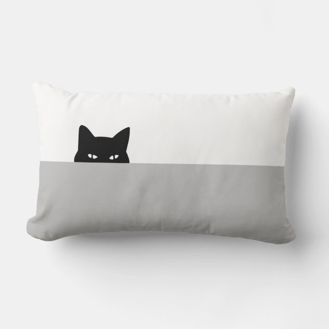 Almofada Lombar Travesseiro decorativo de Gato Sneaky (Frente)